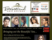 Tablet Screenshot of internationalhairdesigns.com